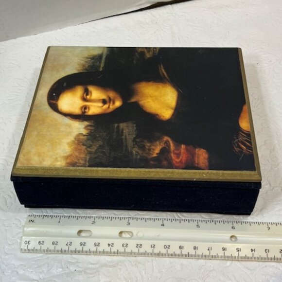 Wooden Mona Lisa Cover 100 Photos 4"x6" Table Photo Album Art Deco - Picture 12 of 15